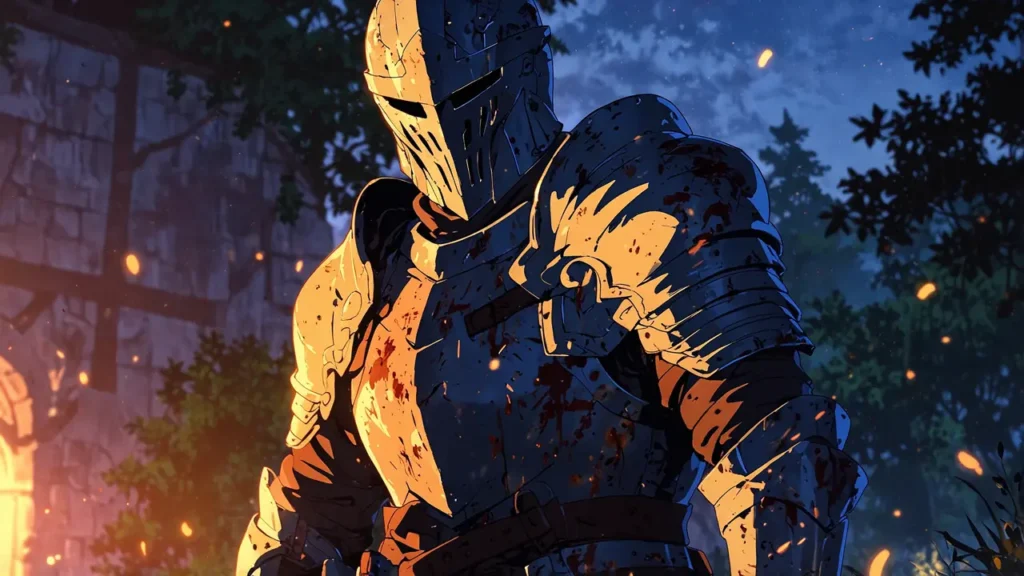 the-apocalypse-four-knights-faithful-art-praise-knight-at-dusk