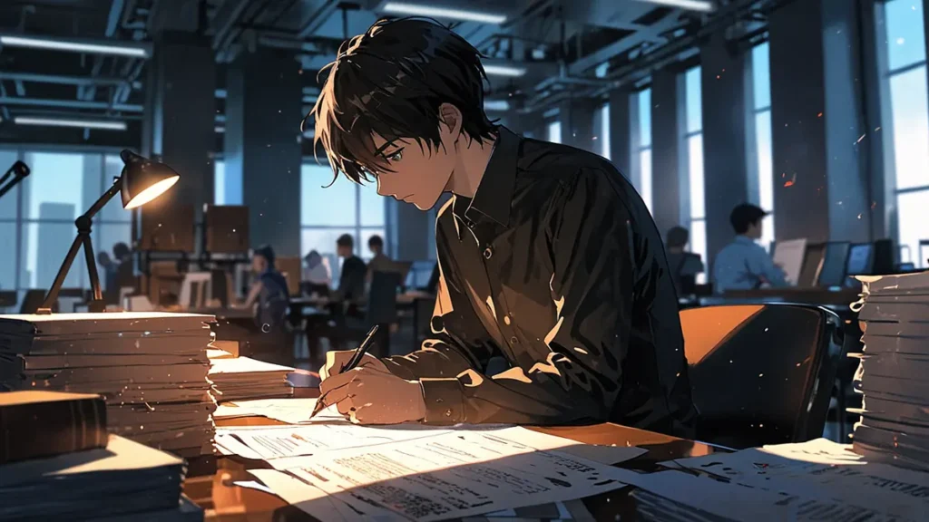 the-solo-leveling-conclusion-fact-check-person-reviewing-documents-at-a-desk