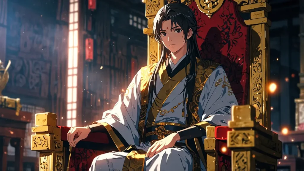 the-nihon-sangoku-motoneta-young-ruler-on-throne-ceremonial-robe