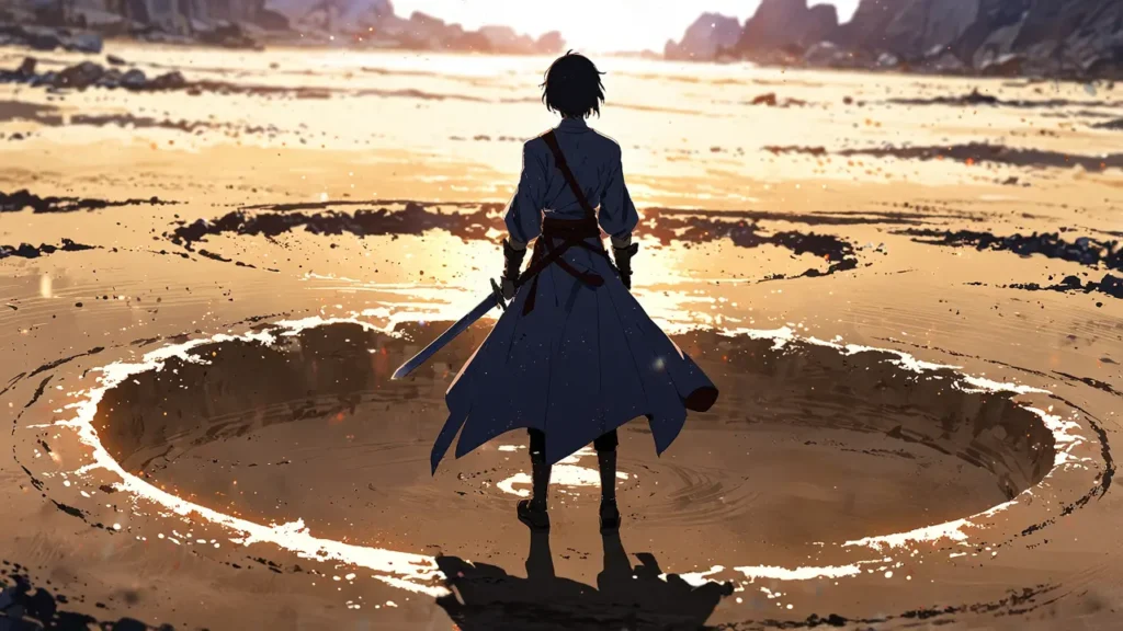 the-nihon-sangoku-win-without-fighting-swordsman-standing-calmly-alone