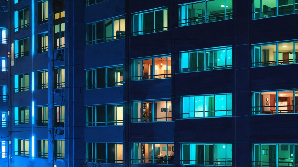 the-secret-relationship-president-and-me-chapter-comparison-korean-apartment-complex-at-night