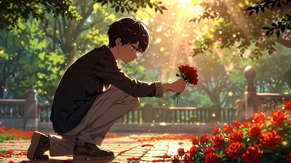 the-dark-protagonist-mom-volume2-release-date-boy-offering-flowers