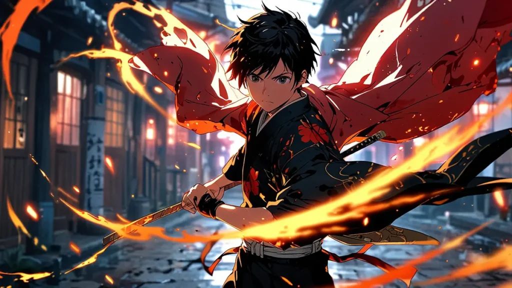 the-japan-three-kingdoms-episode7-night-raid-man-in-kimono-manipulating-fire