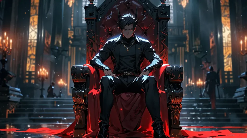 the-four-knights-apocalypse-zeldris-demon-king-protector-king-seated-on-dark-throne