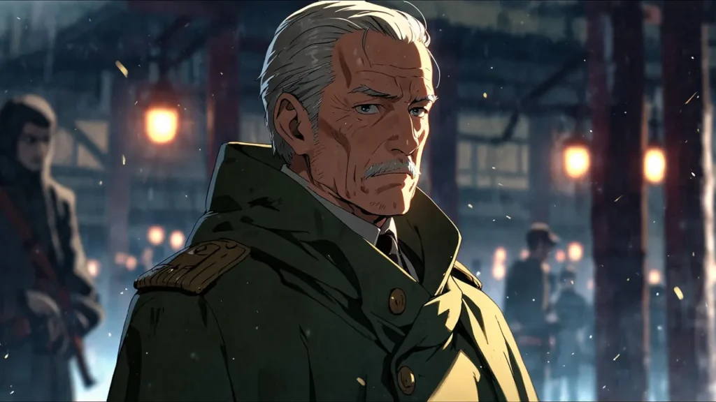 the-nihon-sangoku-source-material-stock-elderly-man-in-lantern-light