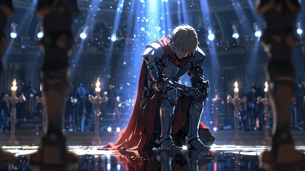 the-four-knights-apocalypse-mentor-student-bond-knight-kneeling-in-loyalty