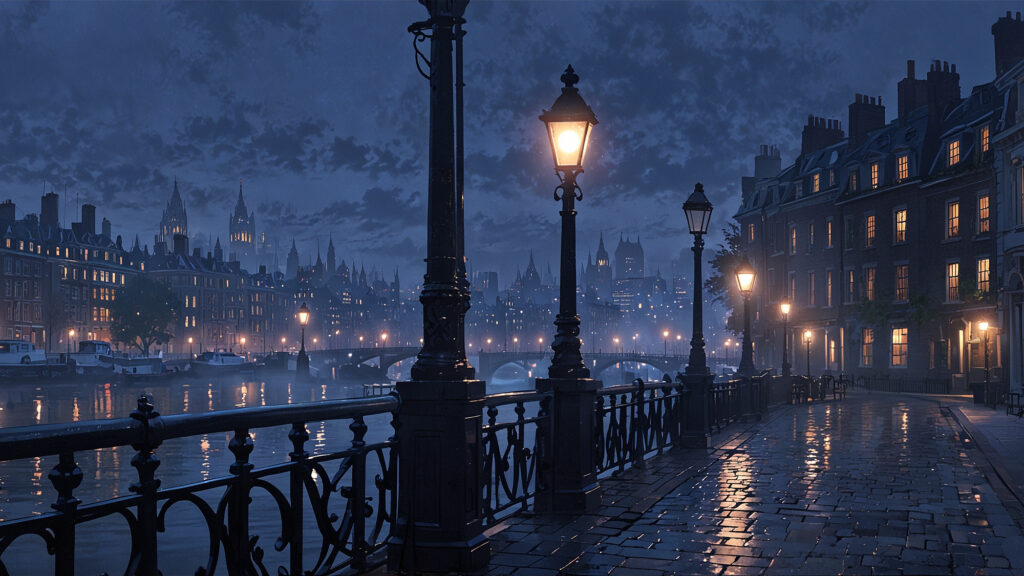 the-black-butler-hiatus-impact-foggy-thames-riverside-townscape-at-night