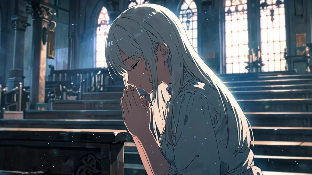 the-no-place-for-a-phony-princess-original-novel-silver-haired-princess-praying-fervently