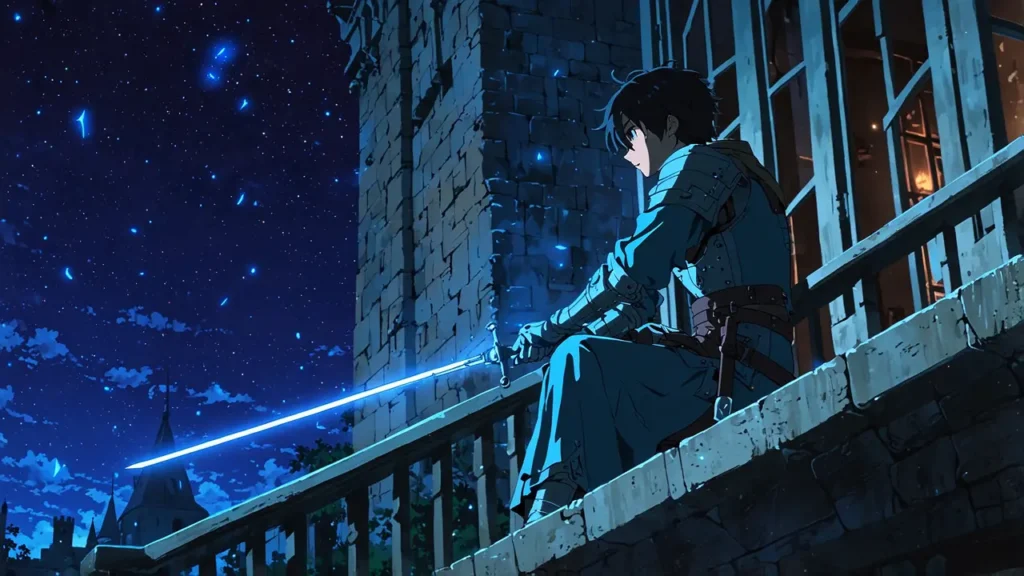 the-apocalypse-four-knights-chapters-250-to-253-knight-sharpening-sword-at-night