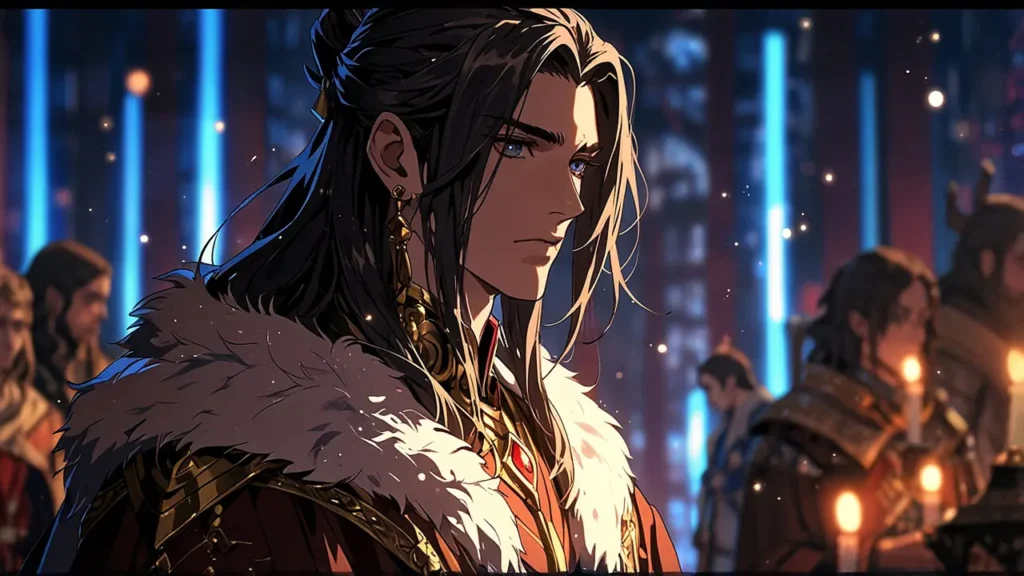 the-apocalypse-four-knights-shikyo-arthur-ruler-regal-man-with-fur-cloak