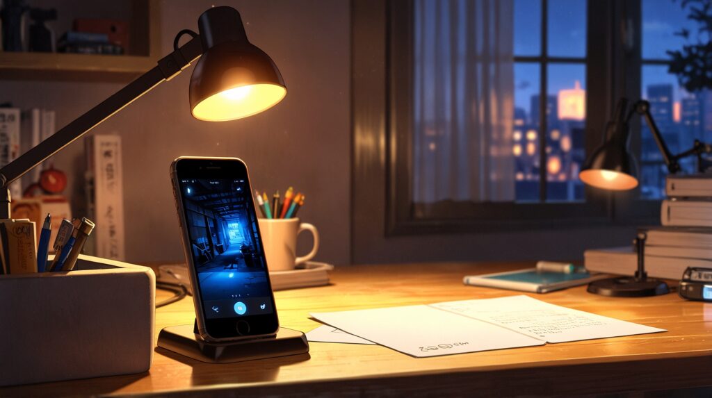 the-secret-relationship-president-and-me-japanese-edition-apps-smartphone-on-desk