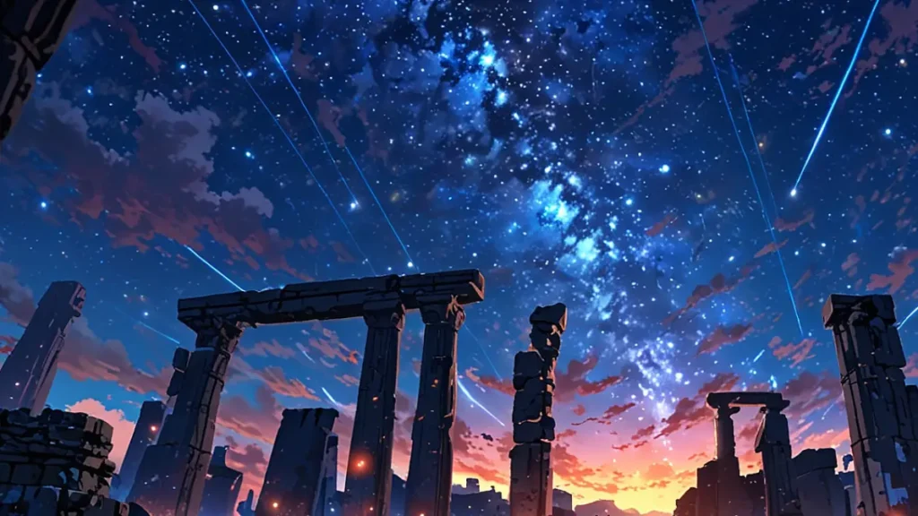 the-nihon-sangoku-motoneta-ancient-ruins-under-starry-night