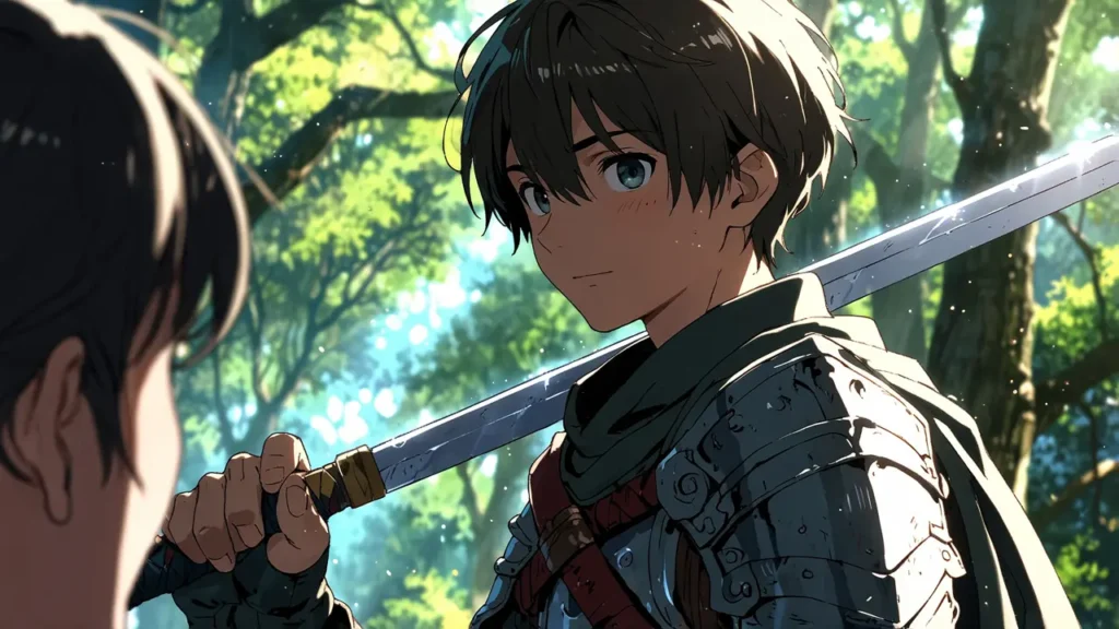 the-apocalypse-four-knights-booklive-coupon-knight-gripping-a-sword-in-a-forest