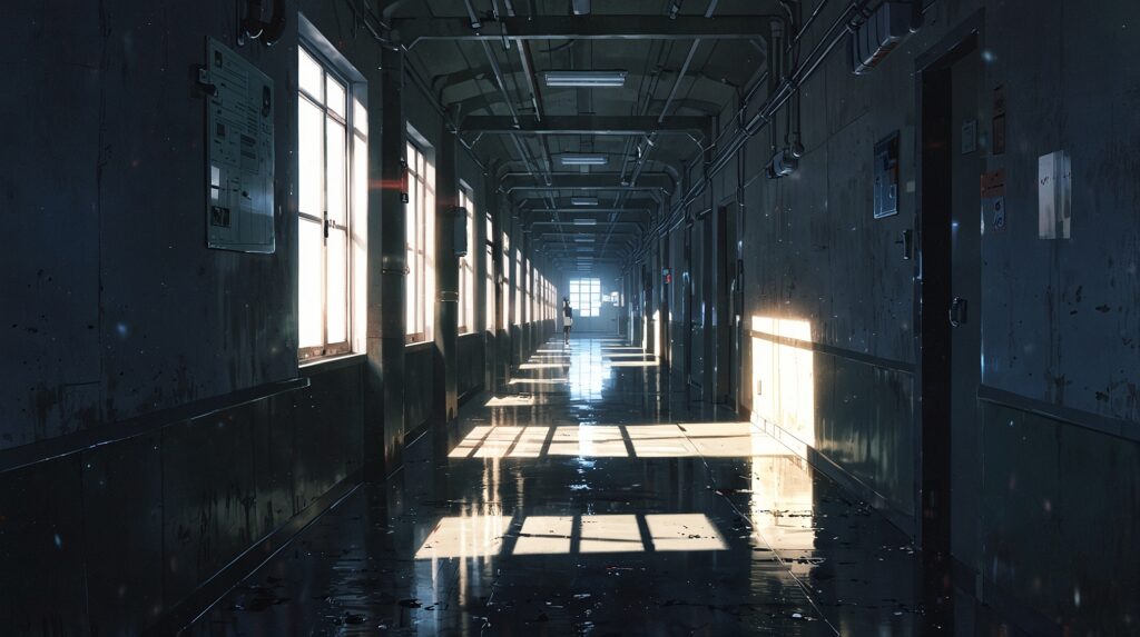 the-black-butler-ciel-identity-twin-foreshadowing-long-dark-corridor
