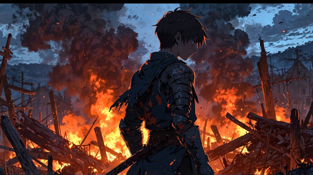 the-four-knights-apocalypse-obsession-with-ban-knight-clenching-fist-amid-fire