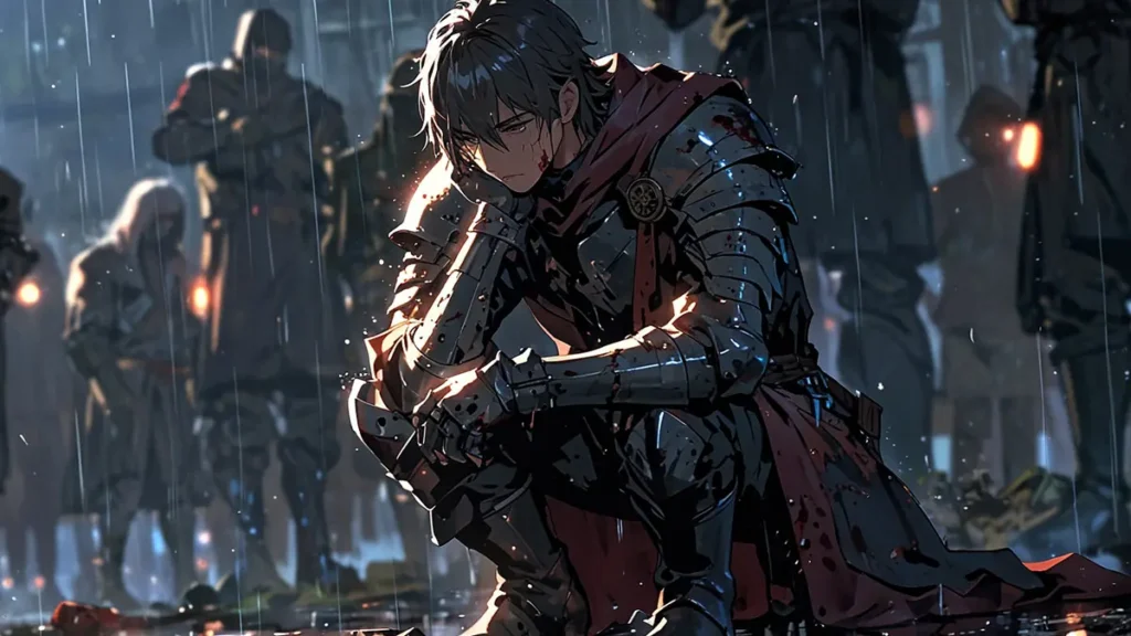 the-apocalypse-four-knights-shikyo-defeat-or-death-knight-with-damaged-armor-after-battle