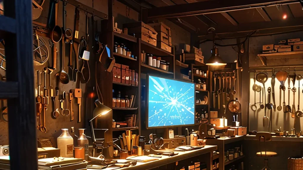 the-four-knights-apocalypse-anime-adaptation-complaints-cluttered-workshop-interior
