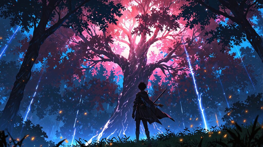 the-nihon-sangoku-creative-inspiration-mystical-tree-light-beams