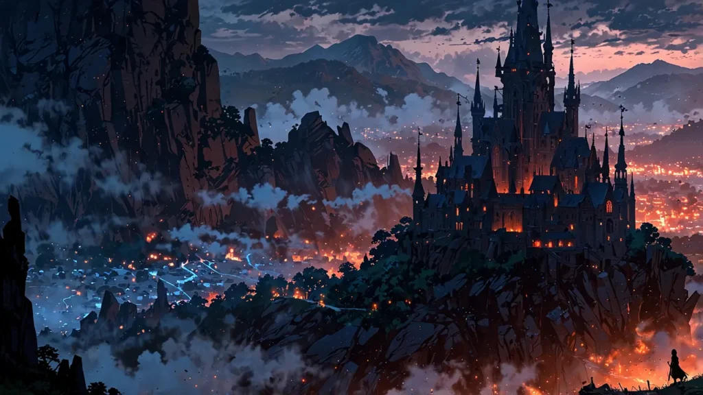 the-four-horsemen-apocalypse-summary-overview-castle-spires-under-apocalyptic-sky
