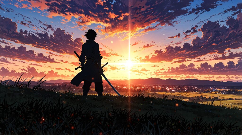 the-four-knights-apocalypse-gawain-summary-knight-silhouette-sunset