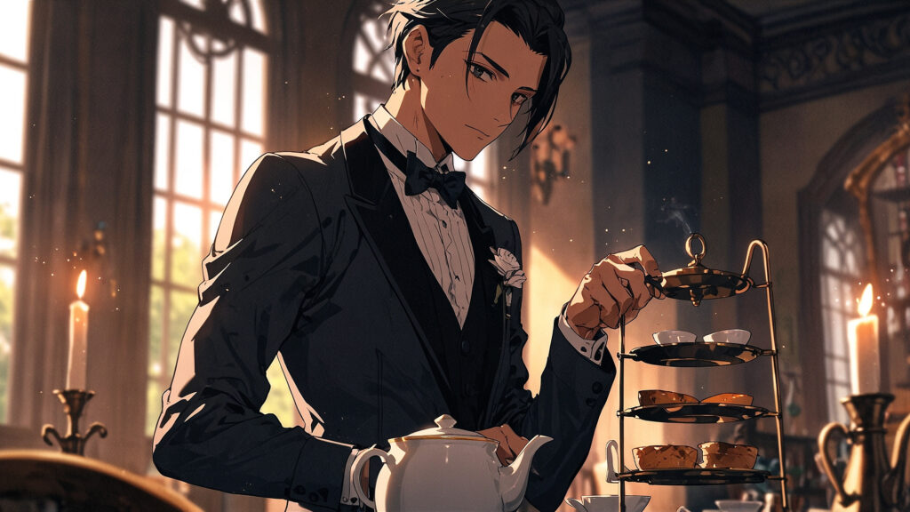 the-black-butler-conclusion-butler-profile-pouring-tea