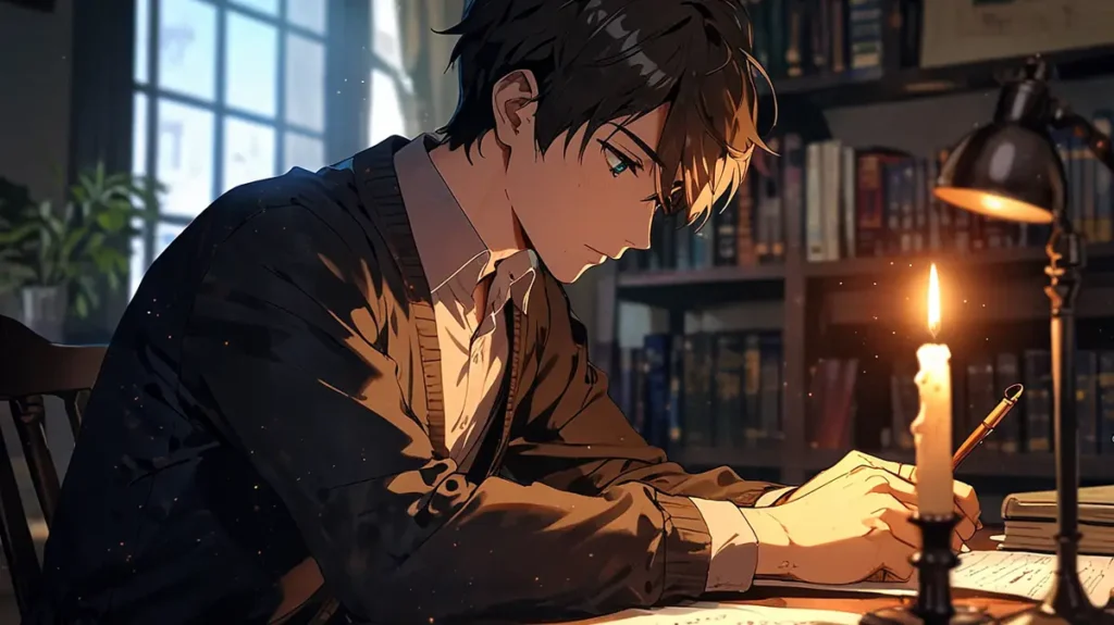 the-four-knights-apocalypse-sin-identity-faq-man-writing-at-desk-by-candlelight
