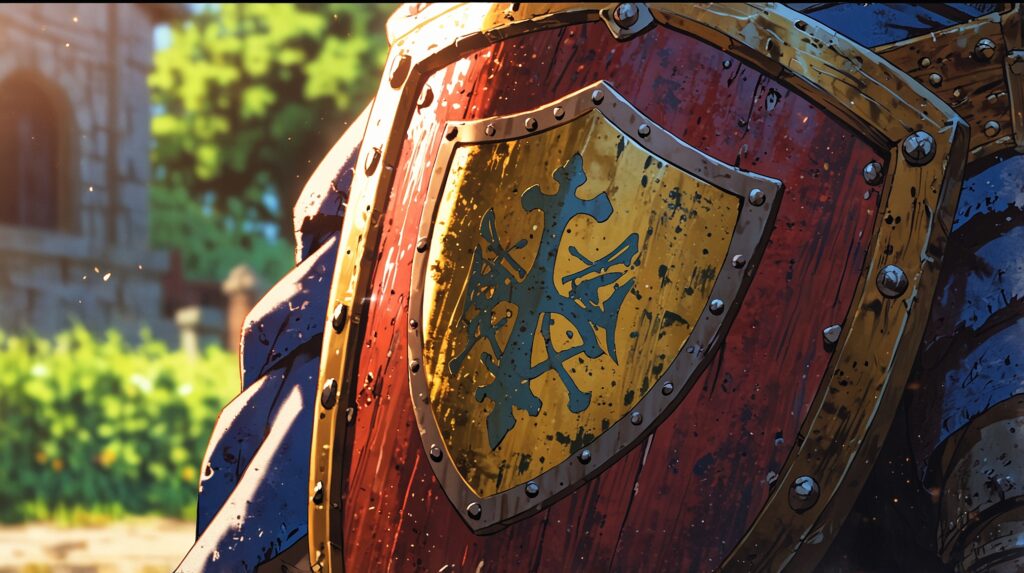 the-apocalypse-four-knights-ebook-purchase-guide-weathered-shield-emblem