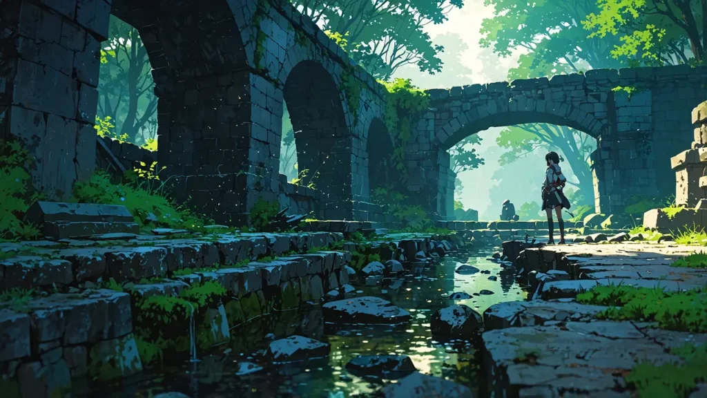 the-apocalypse-four-knights-ebook-purchase-guide-mossy-stone-bridge-in-a-forest