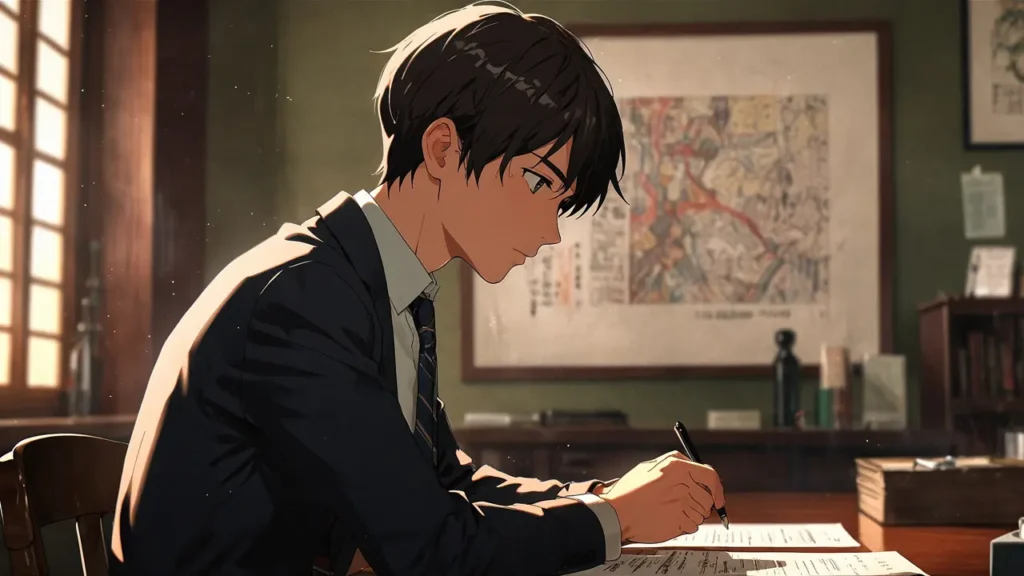 the-out-days-novel-author-man-writing-at-desk