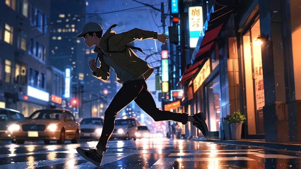 the-out-days-enishi-former-errand-runner-man-running-through-night-city