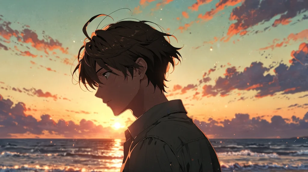 the-out-days-episodes-030-041-young-man-at-seaside-sunset