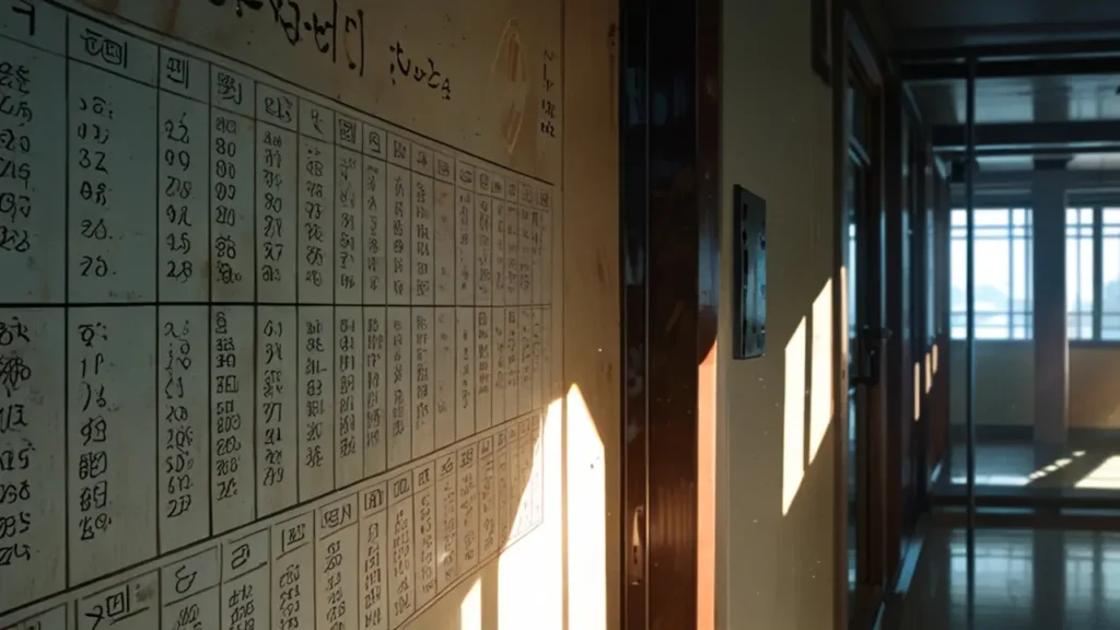 the-out-days-first-year-ranking-list-on-hallway-wall