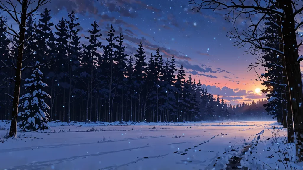 the-out-days-ranking-free-chapters-twilight-sky-over-snowy-forest