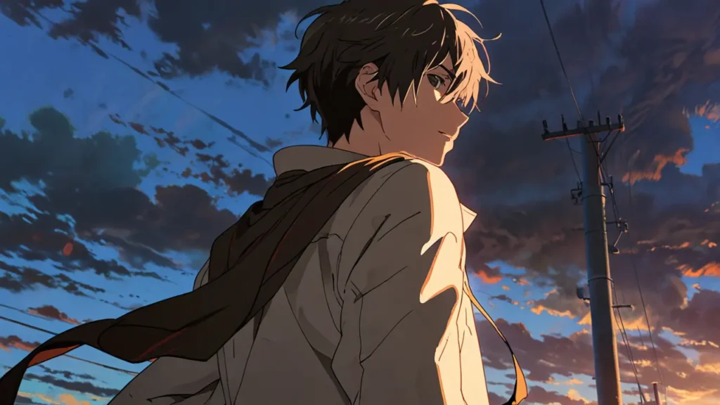 the-out-days-ranking-answer-amaharu-man-in-coat-under-dusk-sky