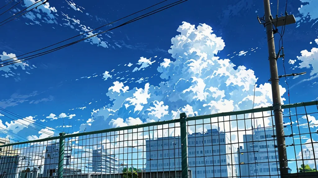 the-out-days-character-faq-rooftop-fence-under-blue-sky