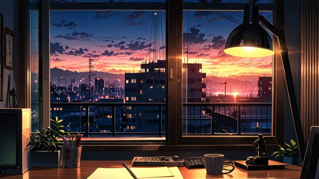 the-out-days-where-to-read-desk-by-window-at-sunset