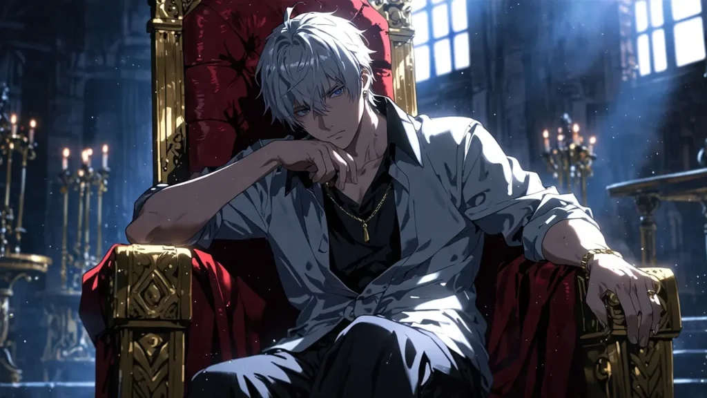 the-nihon-sangoku-characters-silver-haired-king-on-throne