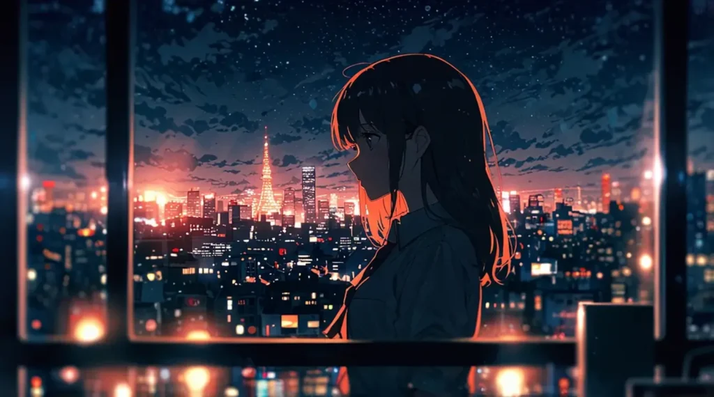 the-miichan-and-yamada-san-diana-top-woman-night-city-window