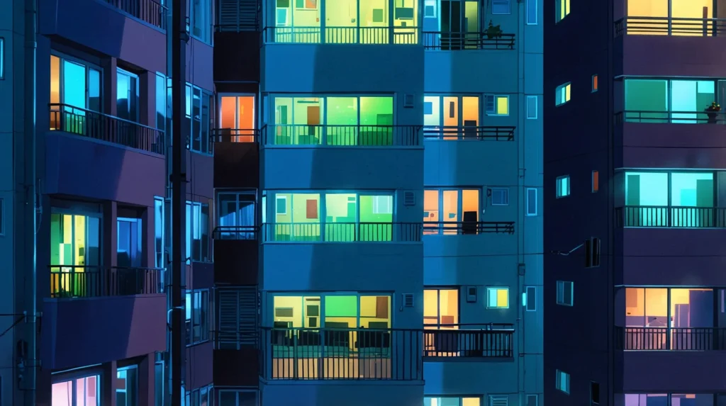 the-miichan-and-yamada-san-diana-x-account-night-apartment-windows