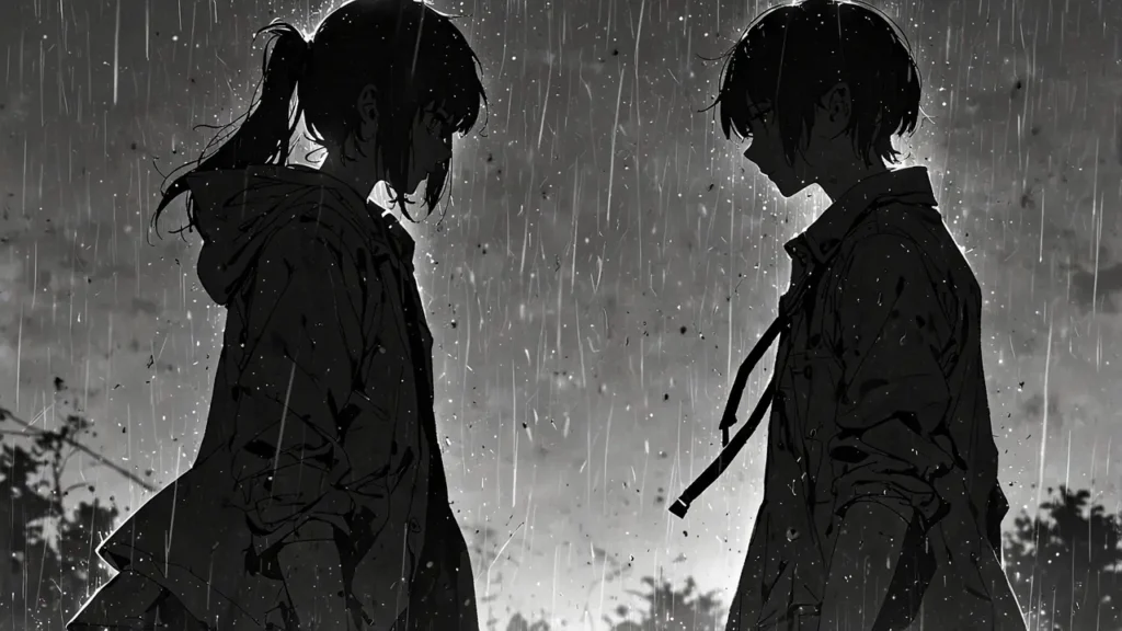 the-nihon-sangoku-denki-rivalry-two-silhouettes-facing-off-in-rain
