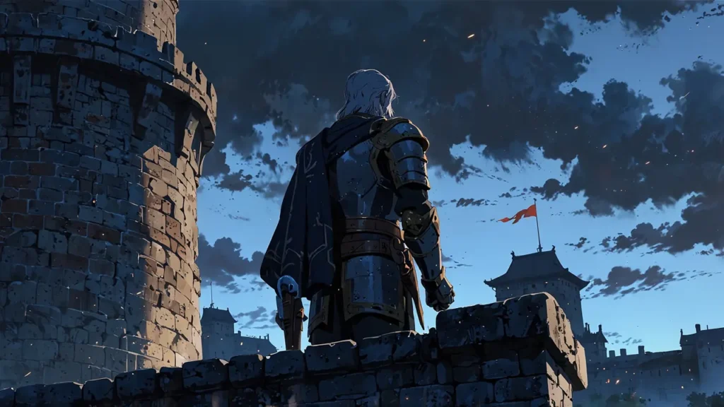 the-nihon-sangoku-wajima-ouga-armored-commander-overlooking-castle