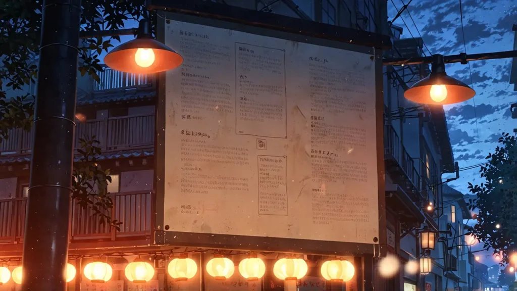 the-nihon-sangoku-ebook-store-town-notice-board