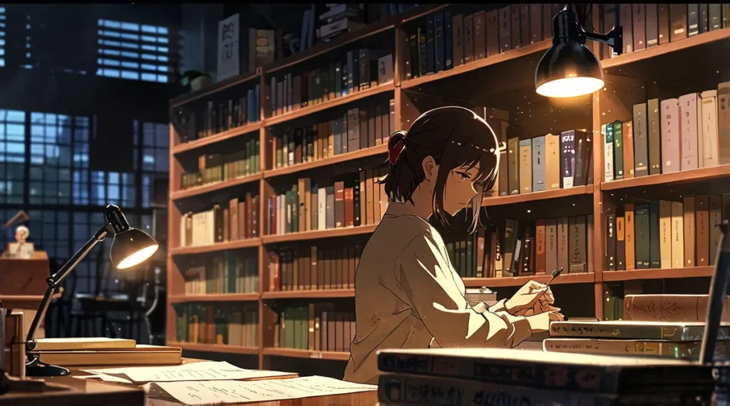 the-office-girl-raw-meaning-woman-at-desk-with-warm-lamp