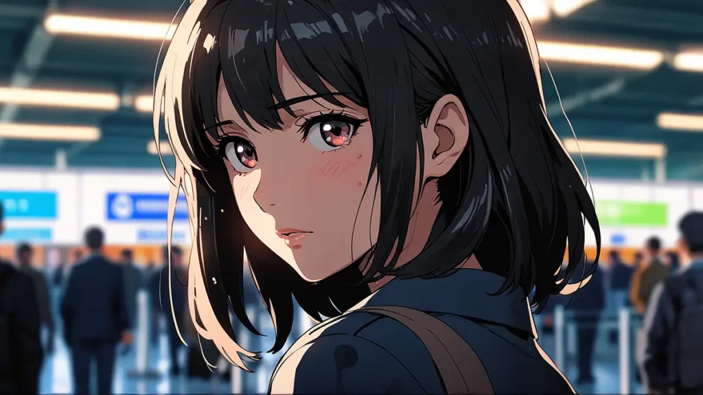 the-office-girl-store-comparison-woman-in-busy-train-station