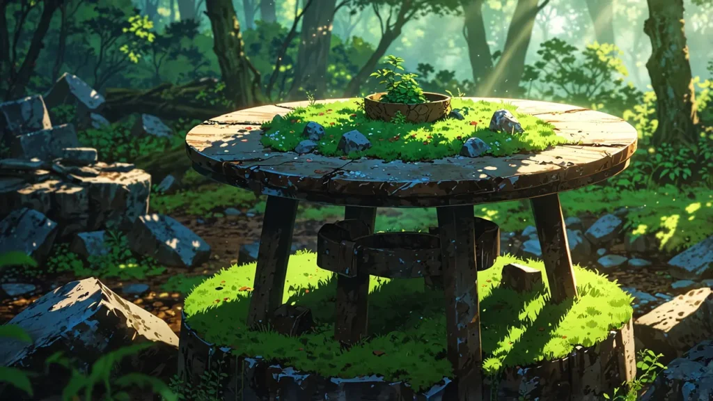 the-nihon-sangoku-latest-chapter-moss-covered-round-stone-table