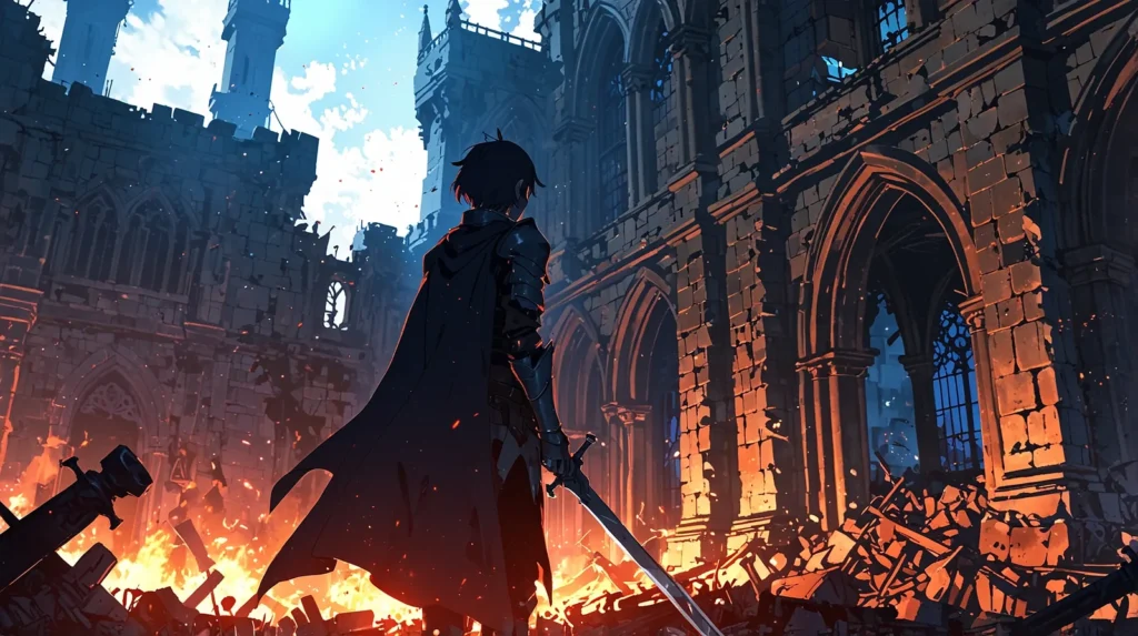 the-black-butler-undertaker-summary-lone-figure-ruined-cathedral